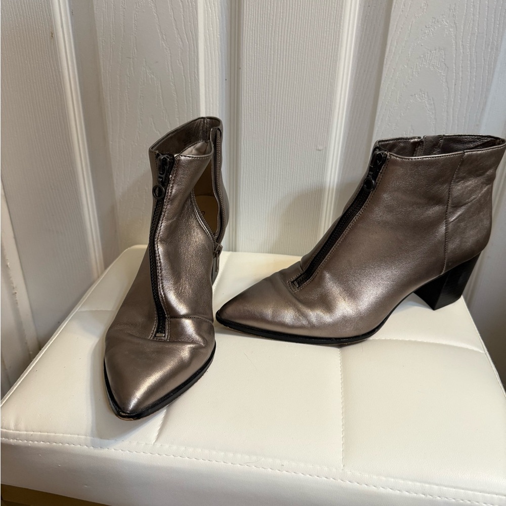 Metallic Ankle Boots